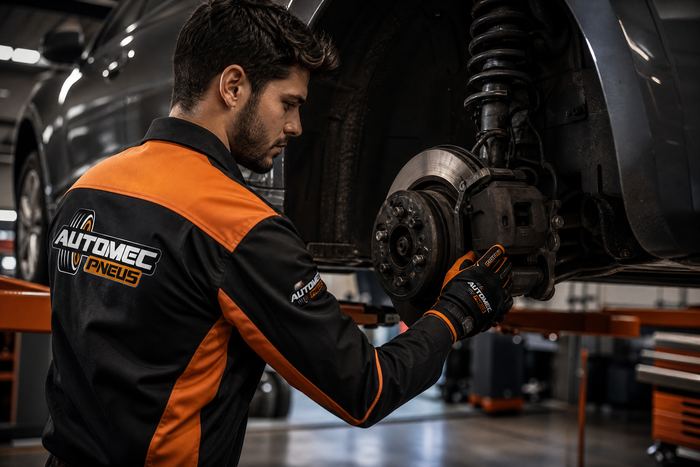 Manutenção de suspensão automotiva